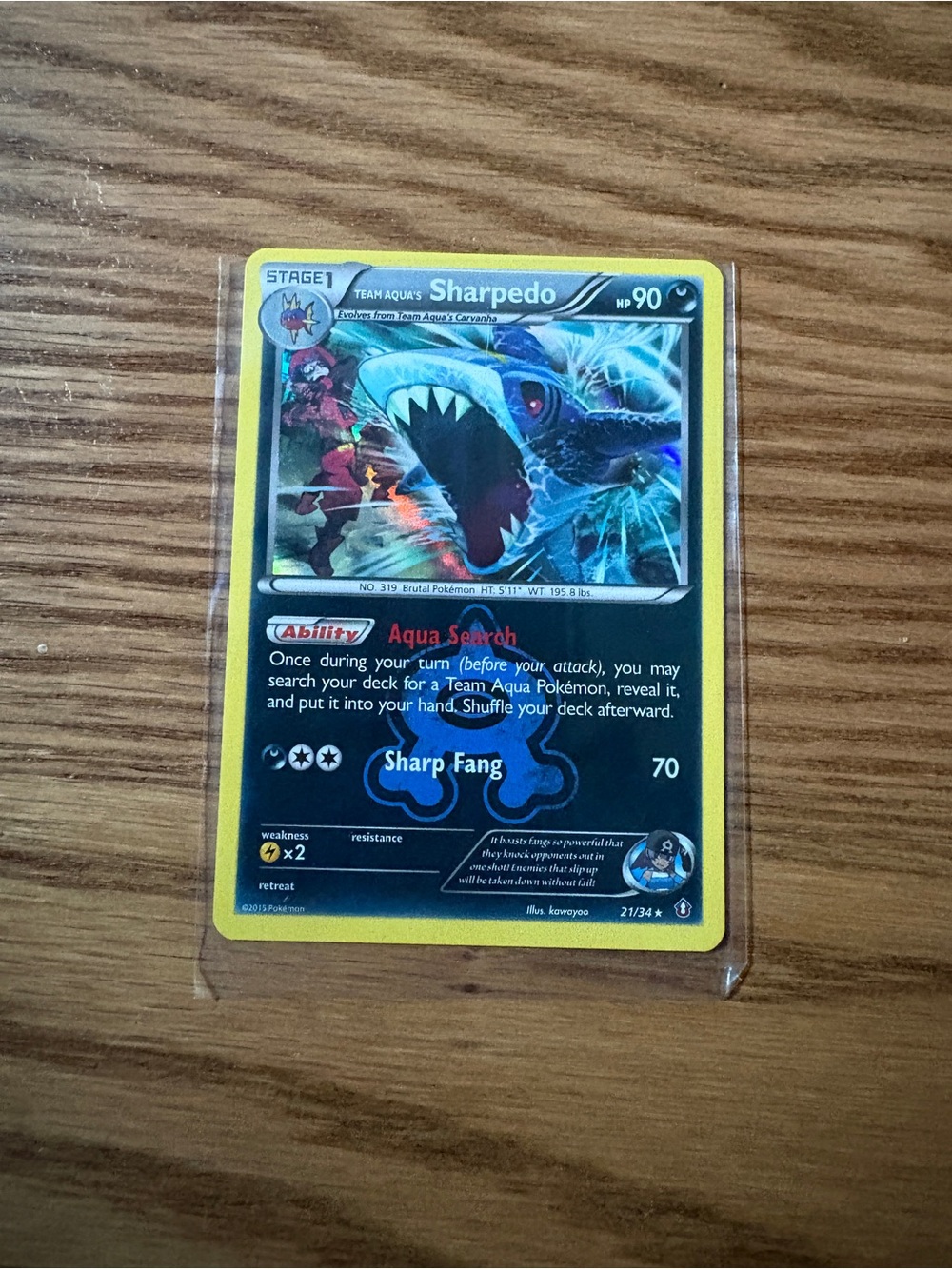 Pokemon TCG - Team Aqua's Sharpedo